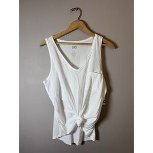 New Women's Sonoma Goods for Life size‎ Large White V-Neck Tank